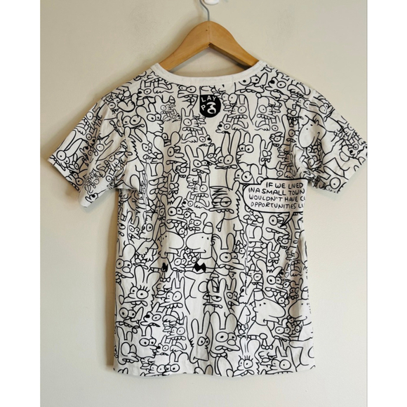 Comme des Garcons PLAY Life is Hell Double Sided Tee Small - Picture 3 of 11